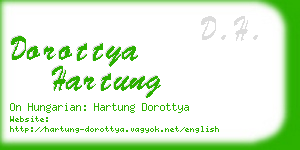 dorottya hartung business card